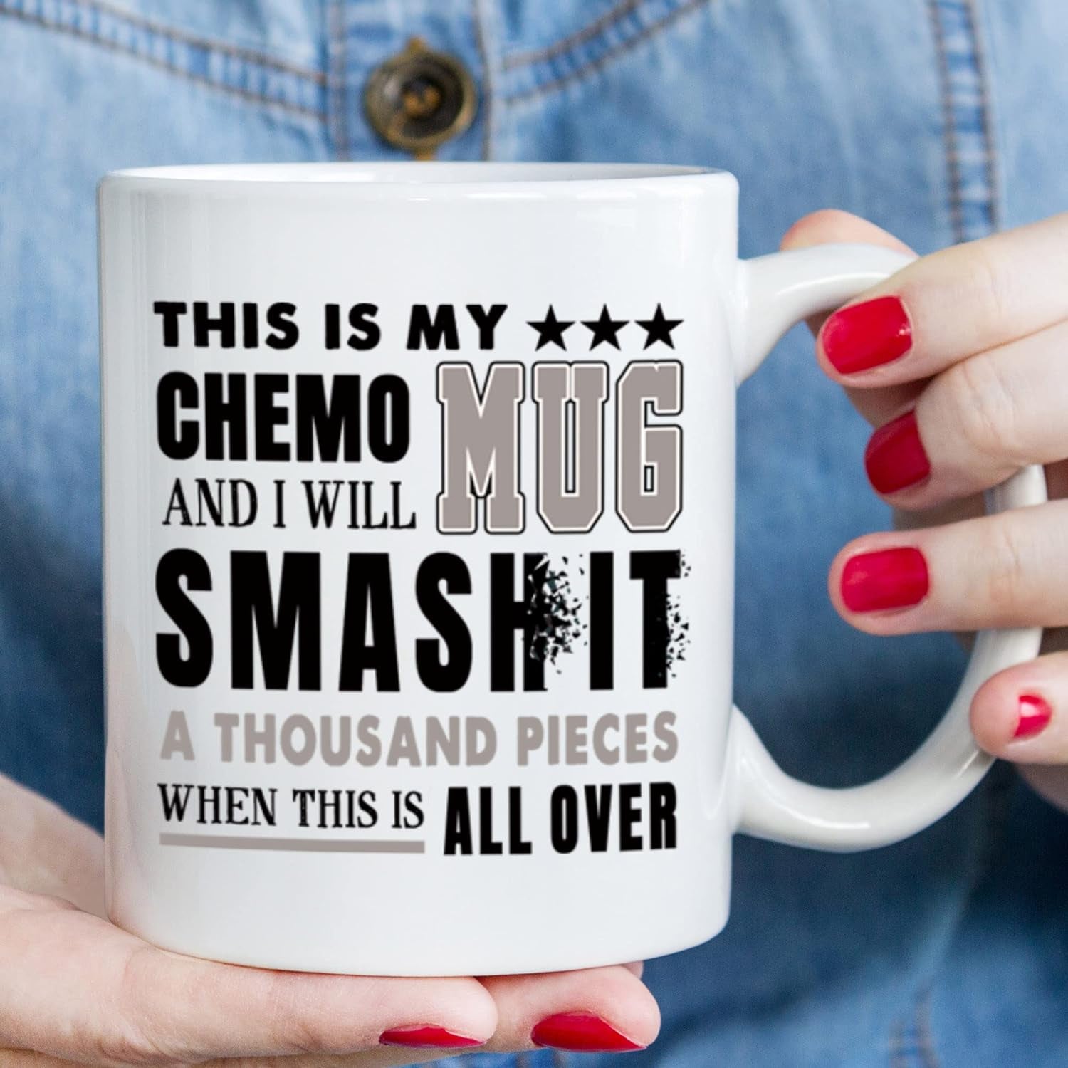 Cancer Survivor Gifts for Women Men - Chemo Mug - Cancer Care Package Cancer Gift for Chemotherapy Ovarian Breast Cancer Hysterectomy - 11Oz Coffee Mug