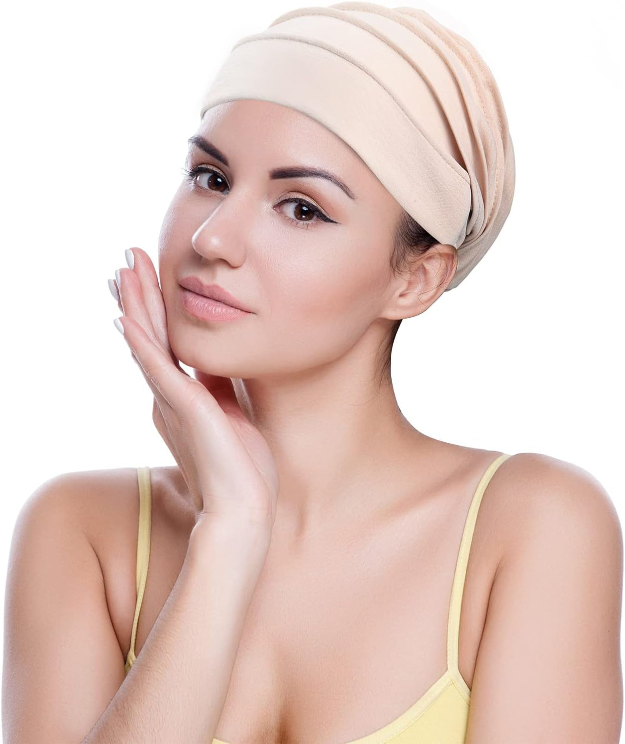8 Pieces Headwear for Women Slouchy Beanies for Women Sleeping Cap Head Covering Slouchy Hair Loss Beanies Hats Soft Cotton Cancer Headwear Hat Stretchy