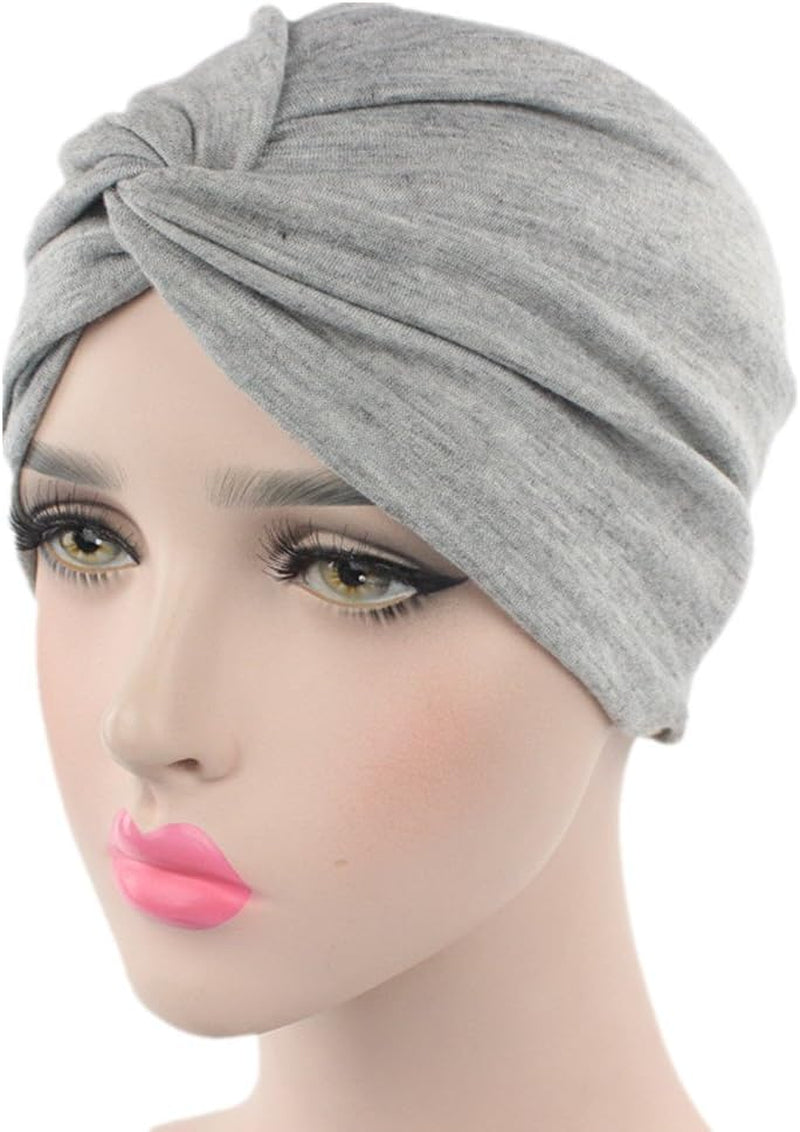Chemo Sleep Turban Headwear Scarf Beanie Cap Hat for Cancer Patient Hair Loss