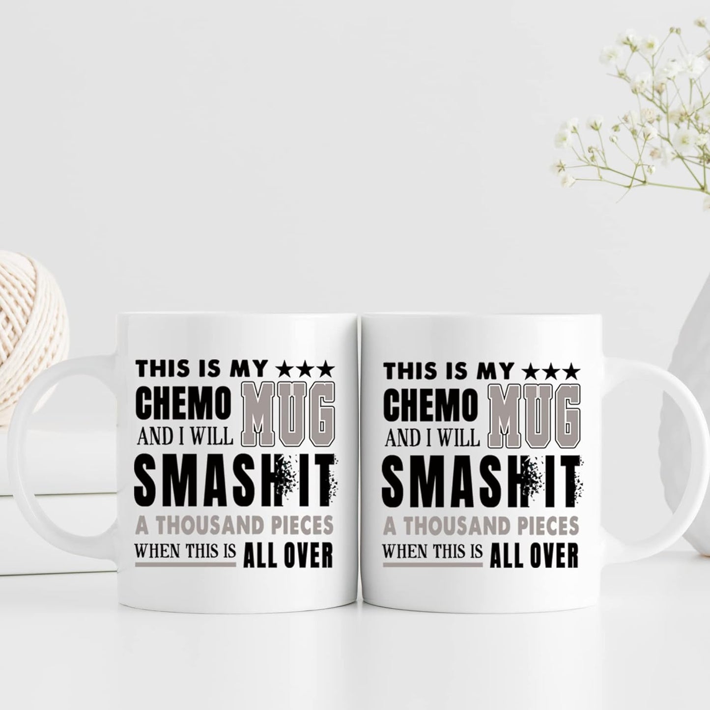 Cancer Survivor Gifts for Women Men - Chemo Mug - Cancer Care Package Cancer Gift for Chemotherapy Ovarian Breast Cancer Hysterectomy - 11Oz Coffee Mug