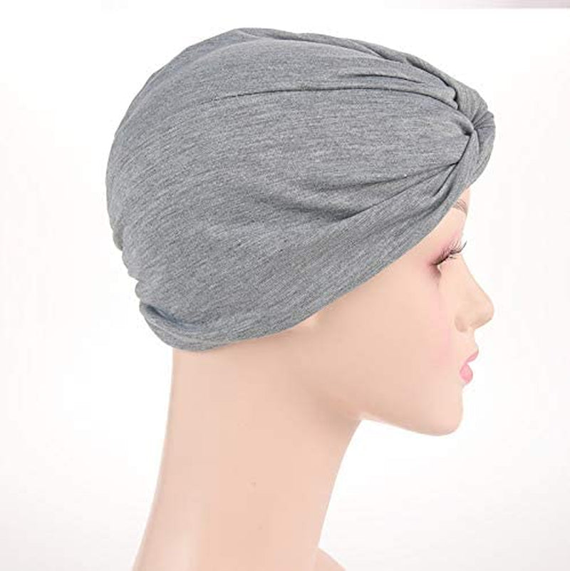 Chemo Sleep Turban Headwear Scarf Beanie Cap Hat for Cancer Patient Hair Loss