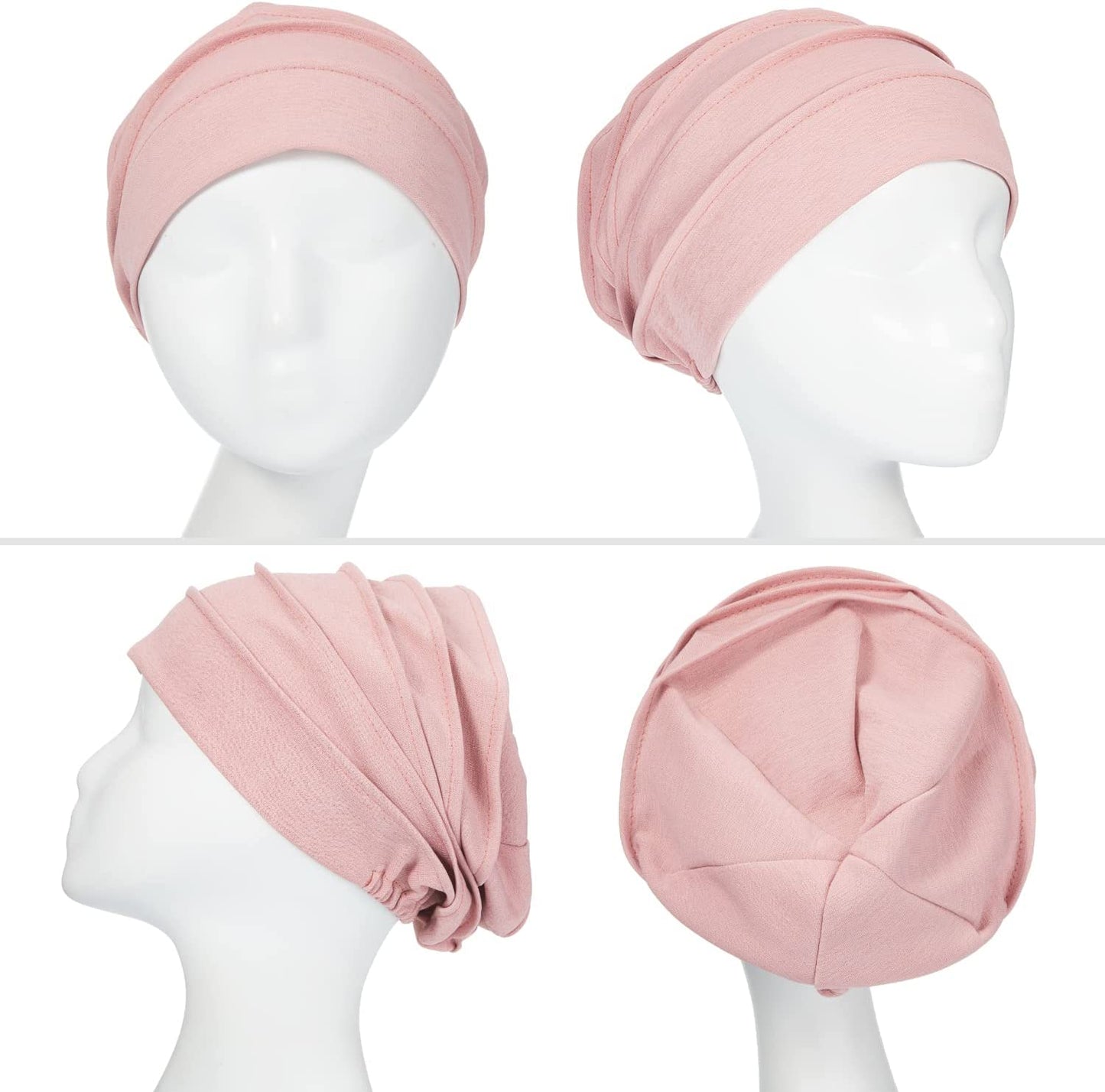 8 Pieces Headwear for Women Slouchy Beanies for Women Sleeping Cap Head Covering Slouchy Hair Loss Beanies Hats Soft Cotton Cancer Headwear Hat Stretchy