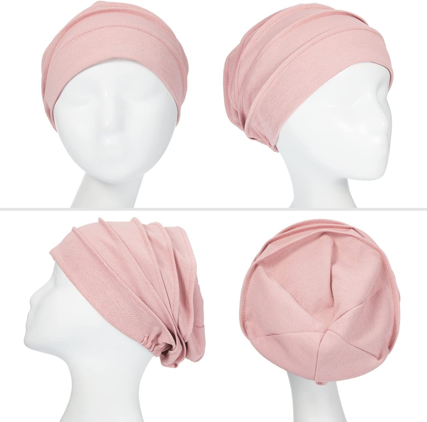 8 Pieces Headwear for Women Slouchy Beanies for Women Sleeping Cap Head Covering Slouchy Hair Loss Beanies Hats Soft Cotton Cancer Headwear Hat Stretchy
