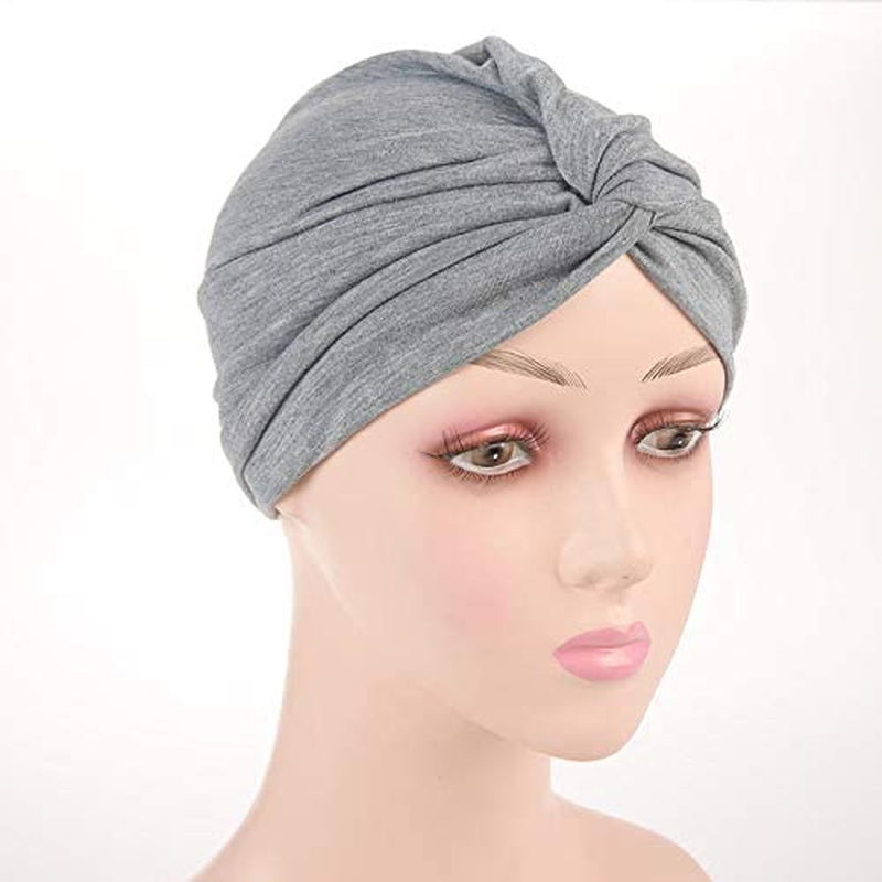 Chemo Sleep Turban Headwear Scarf Beanie Cap Hat for Cancer Patient Hair Loss