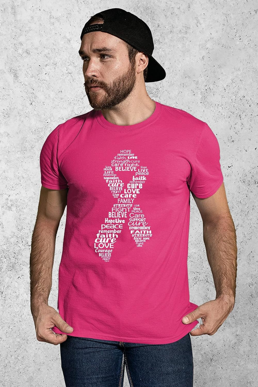 Breast Cancer Awareness Pink Ribbon T-Shirt for Men Breast Cancer Shirts