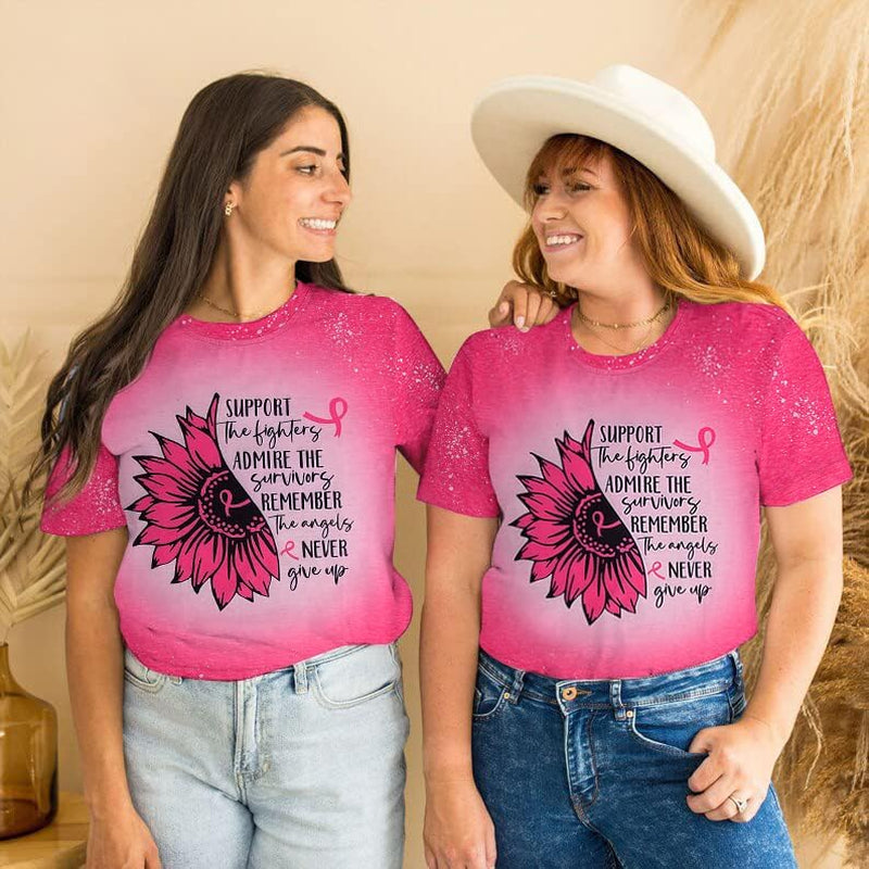 Breast Cancer Shirts Women Cancer Shirt Pink Ribbon Breast Cancer Awareness Tshirt Cancer Support Shirt Cancer Butterfly Tee